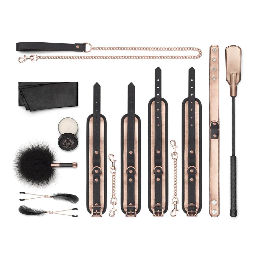 Rosy Gold – Ensemble BDSM 9 pièces