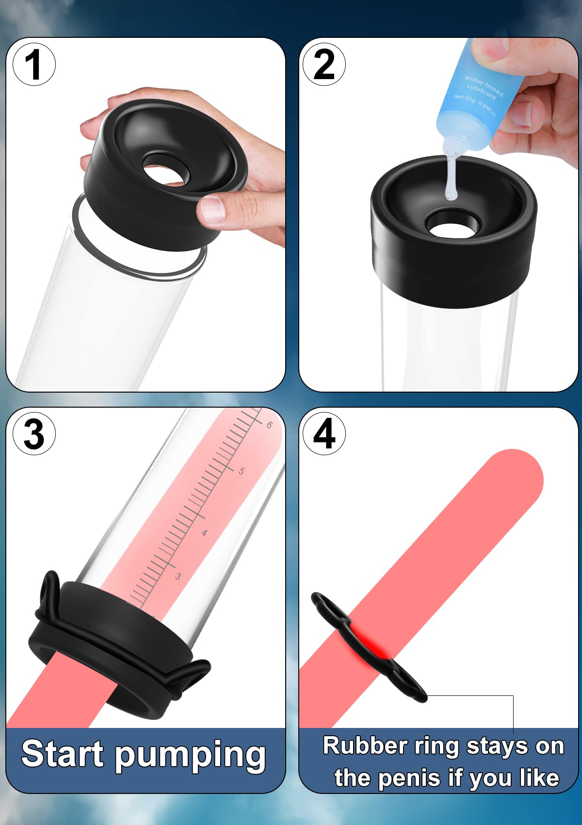 Rechargeable 11.5", la pompe à pénis de Paloqueth