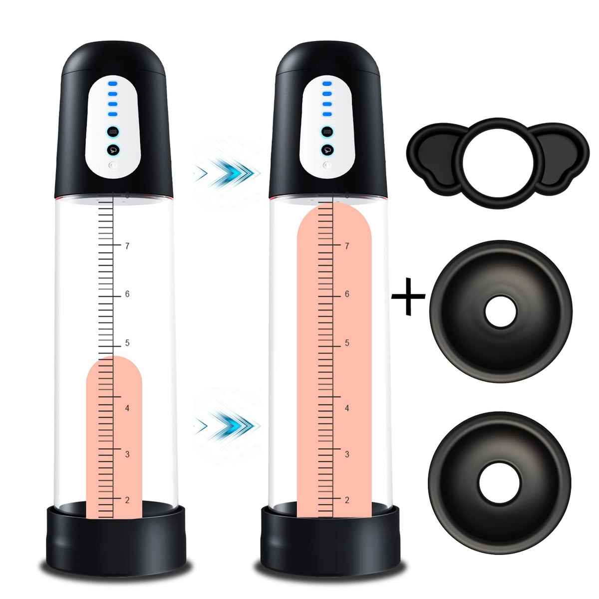 Rechargeable 11.5", la pompe à pénis de Paloqueth