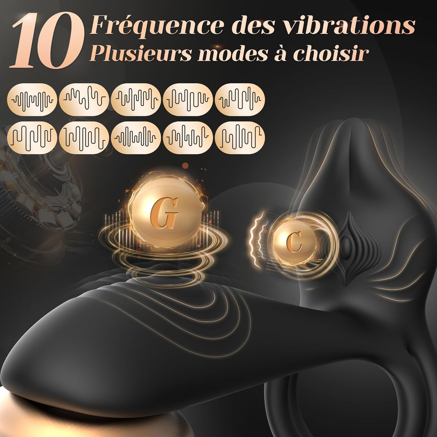 Anneau pénien vibrant de Joyhub