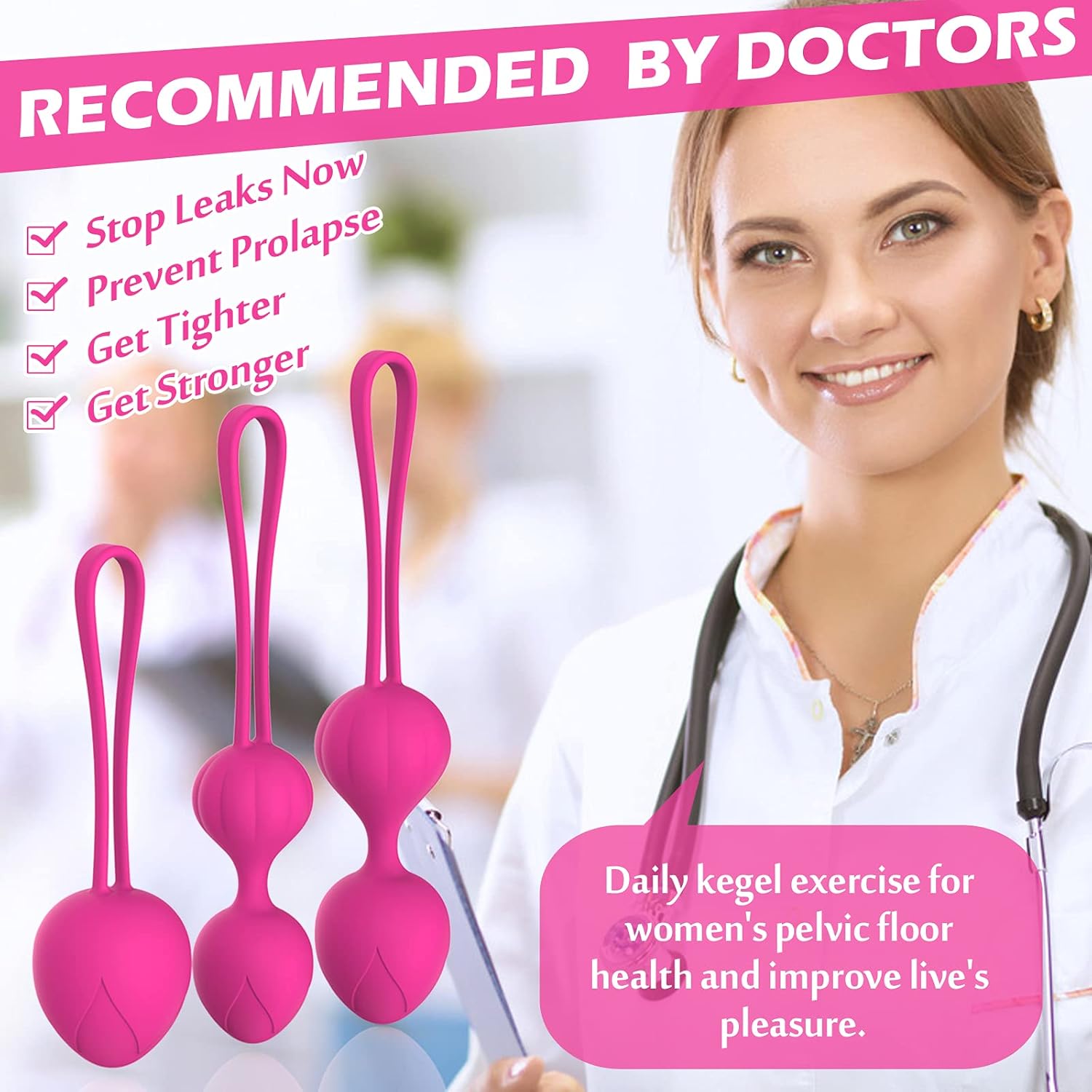 Set de boules de kegel silicone de Xocome