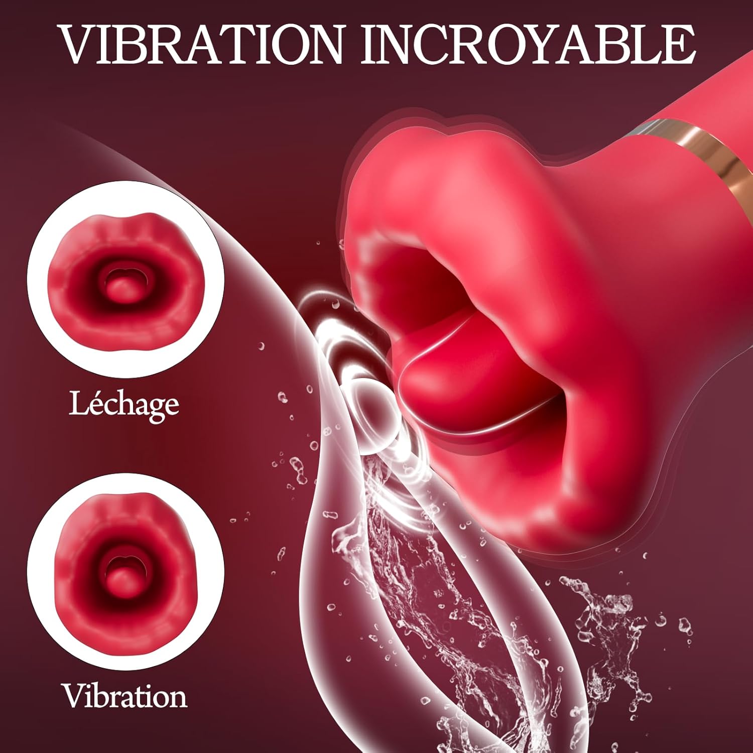Vibromasseur bouche avec fonction aspiration de Hellmos