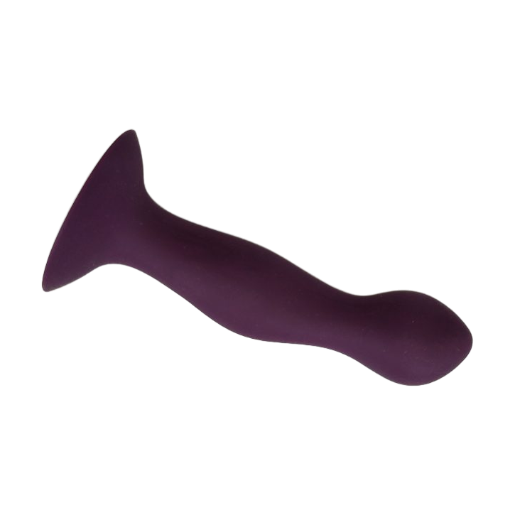 Stimulateur prostate silicone incurvé couleur aubergine