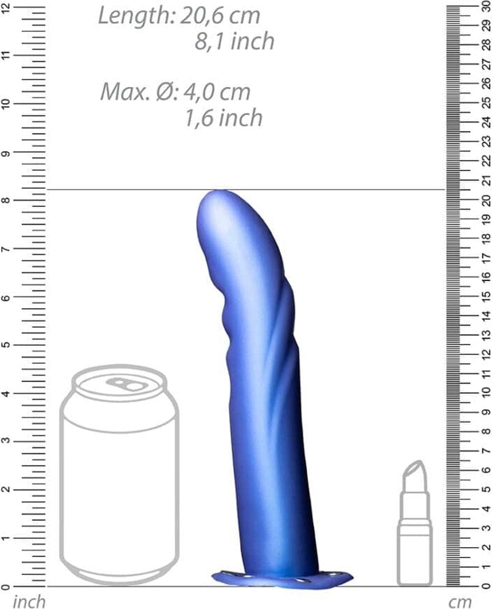 Strap-on texturé et incurvé de Ouch!