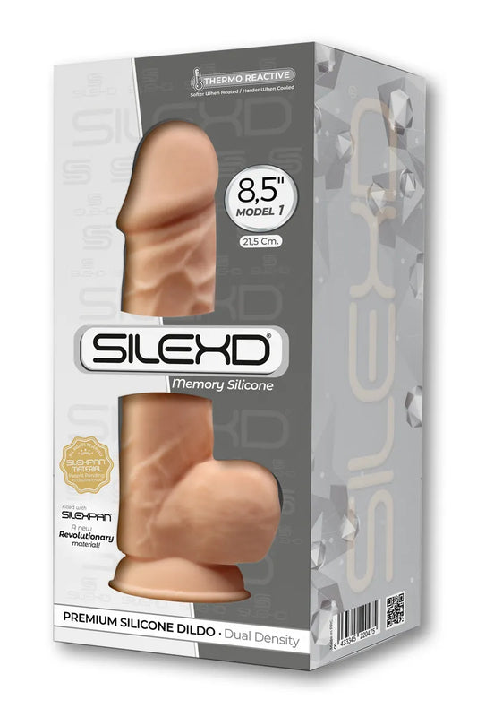 Silexd - Gode ventouse réaliste chair thermoréactif 21,5cm Model 1