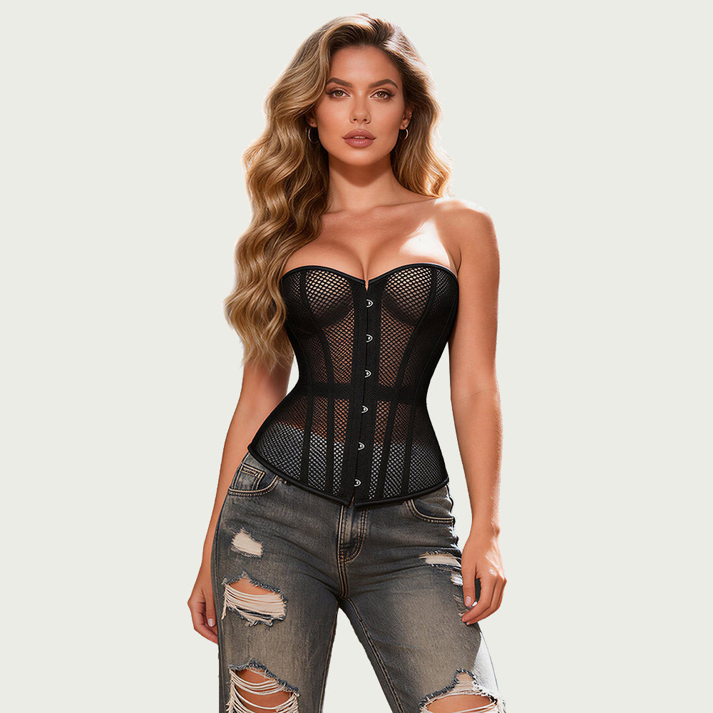 Corset grille noir OhYeah