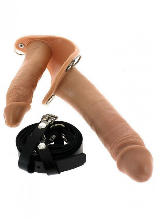 Gode ceinture double pénétrant réaliste