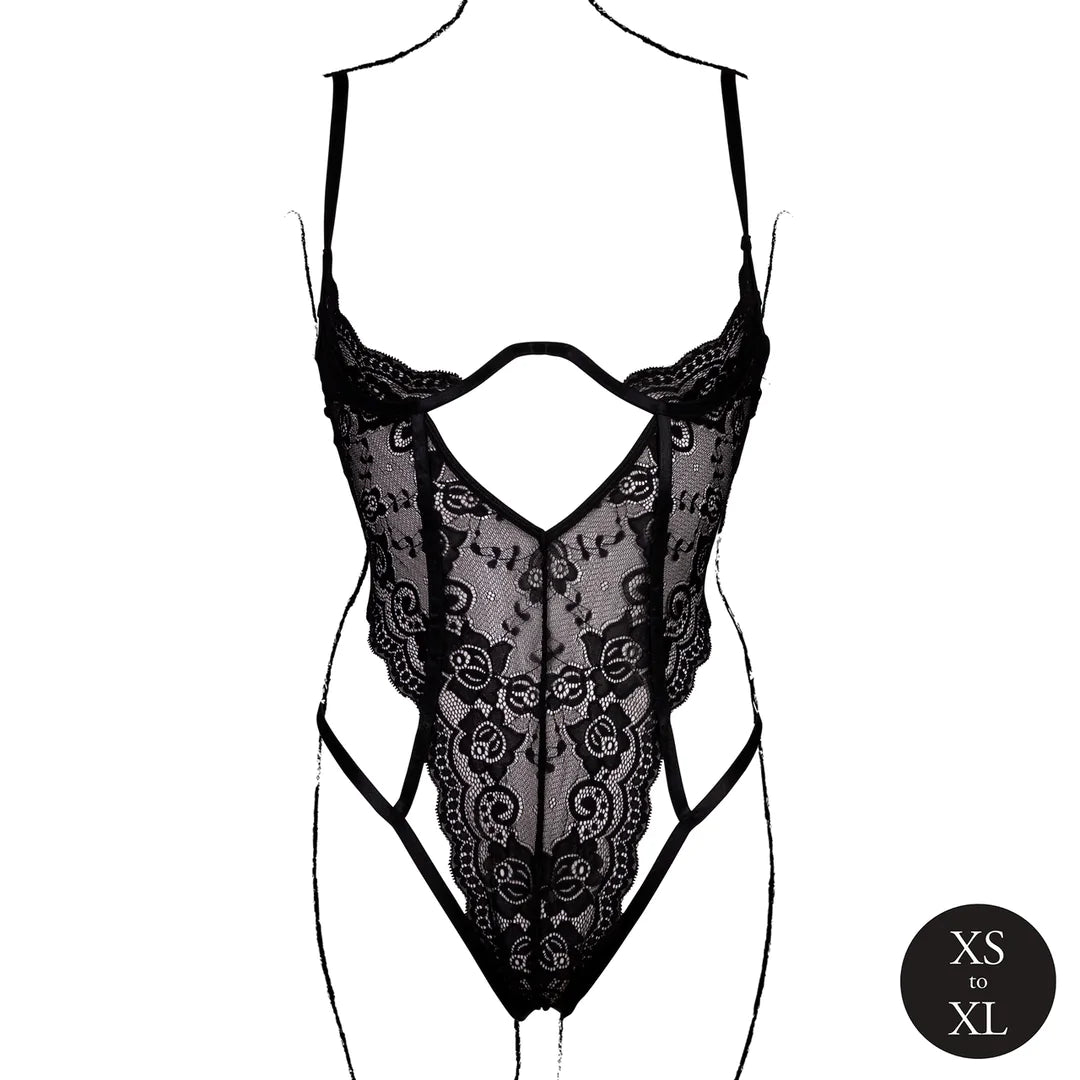 Body dentelle et bonnets ouverts