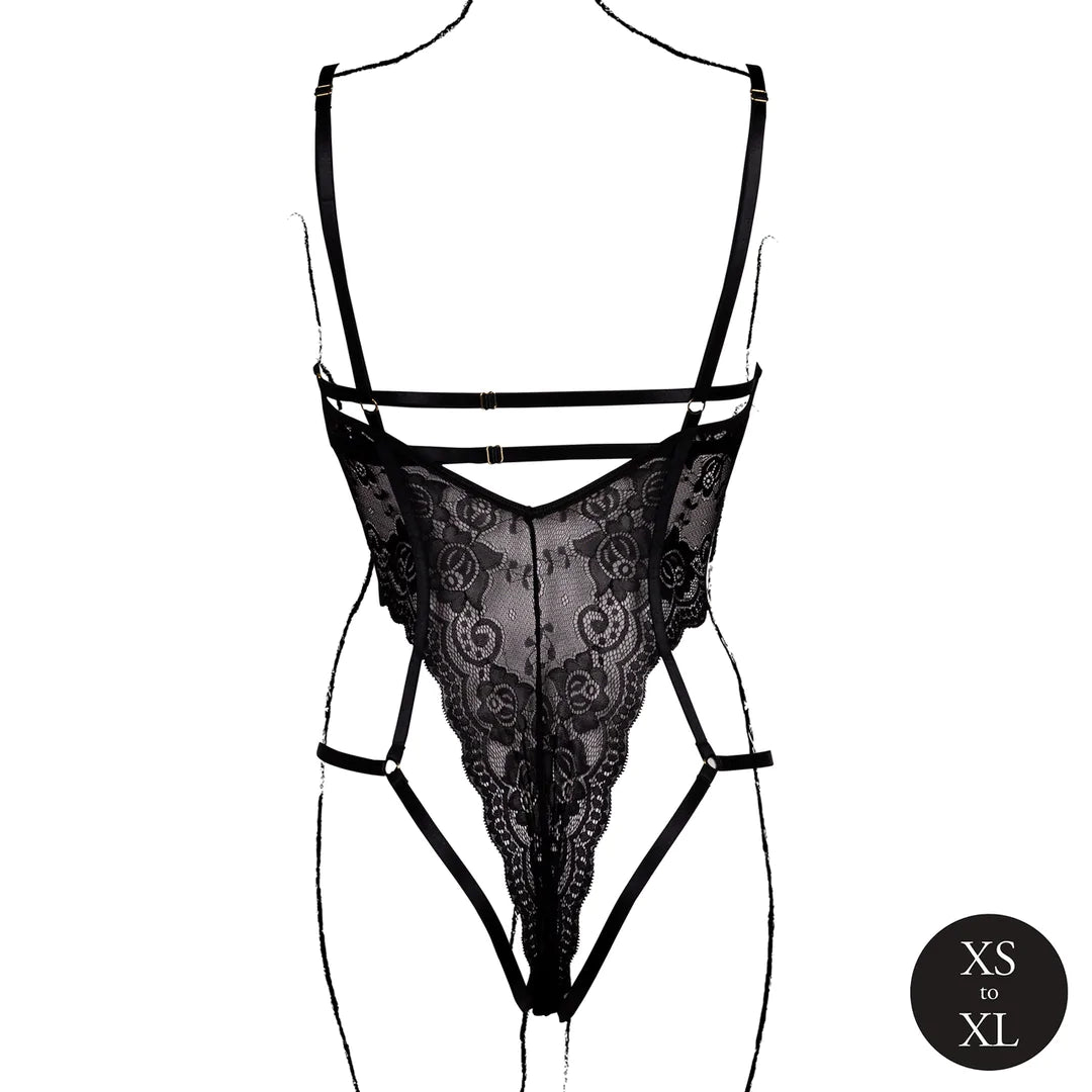 Body dentelle et bonnets ouverts