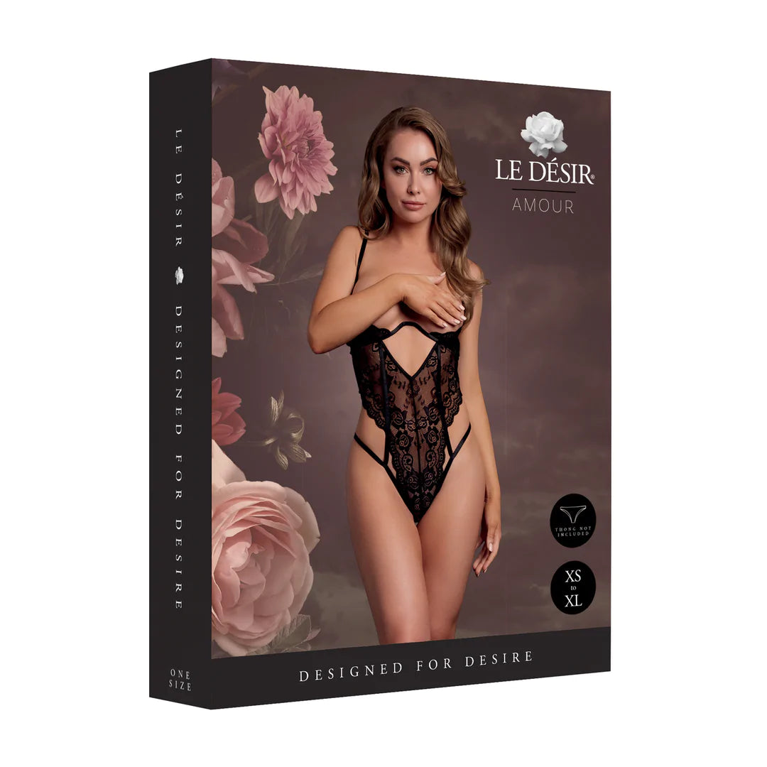 Body dentelle et bonnets ouverts