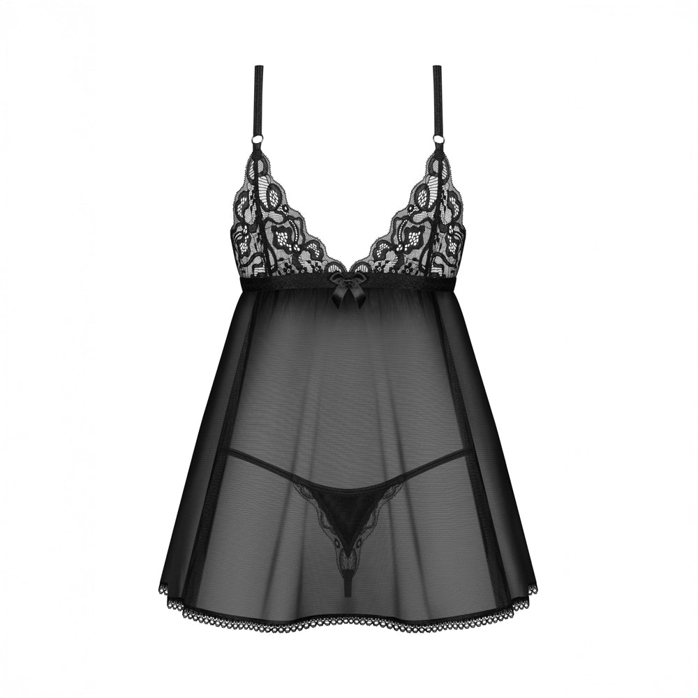 Nuisette Babydoll et string Blomentis Obsessive