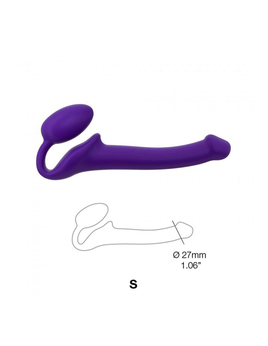 Strap-on strapless non vibrant