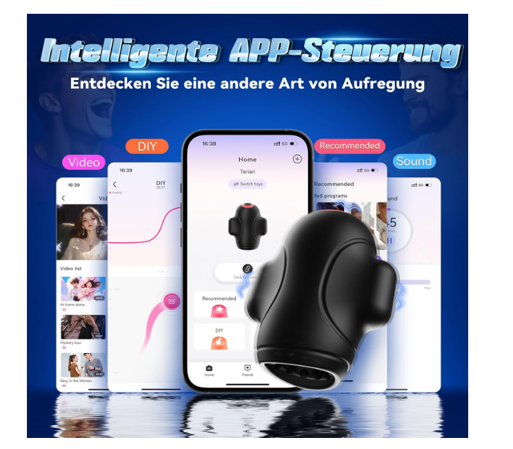 Tarian, masturbateur de pénis vibrant et connecté