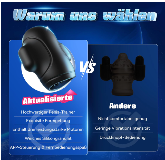 Tarian, masturbateur de pénis vibrant et connecté