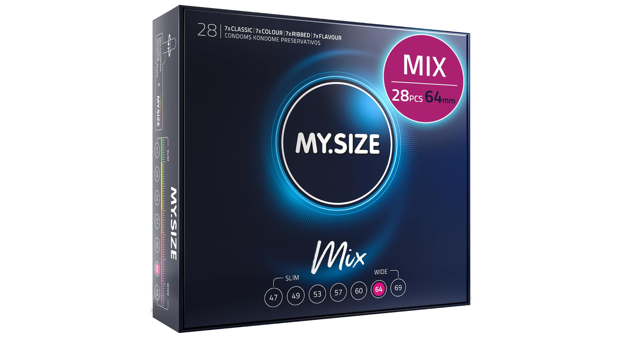 Mix de préservatifs My.Size 64 mm x28