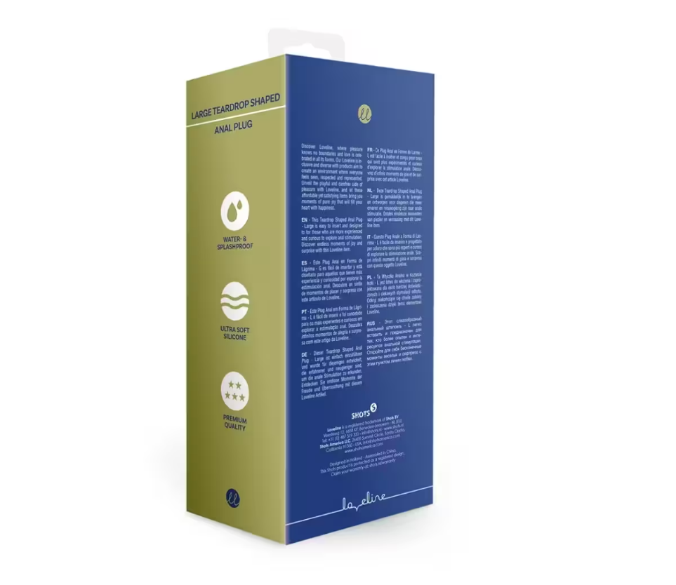 Plug anal en forme de goutte