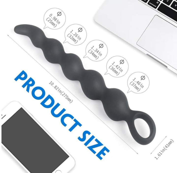 Plug anal long et progressif en silicone
