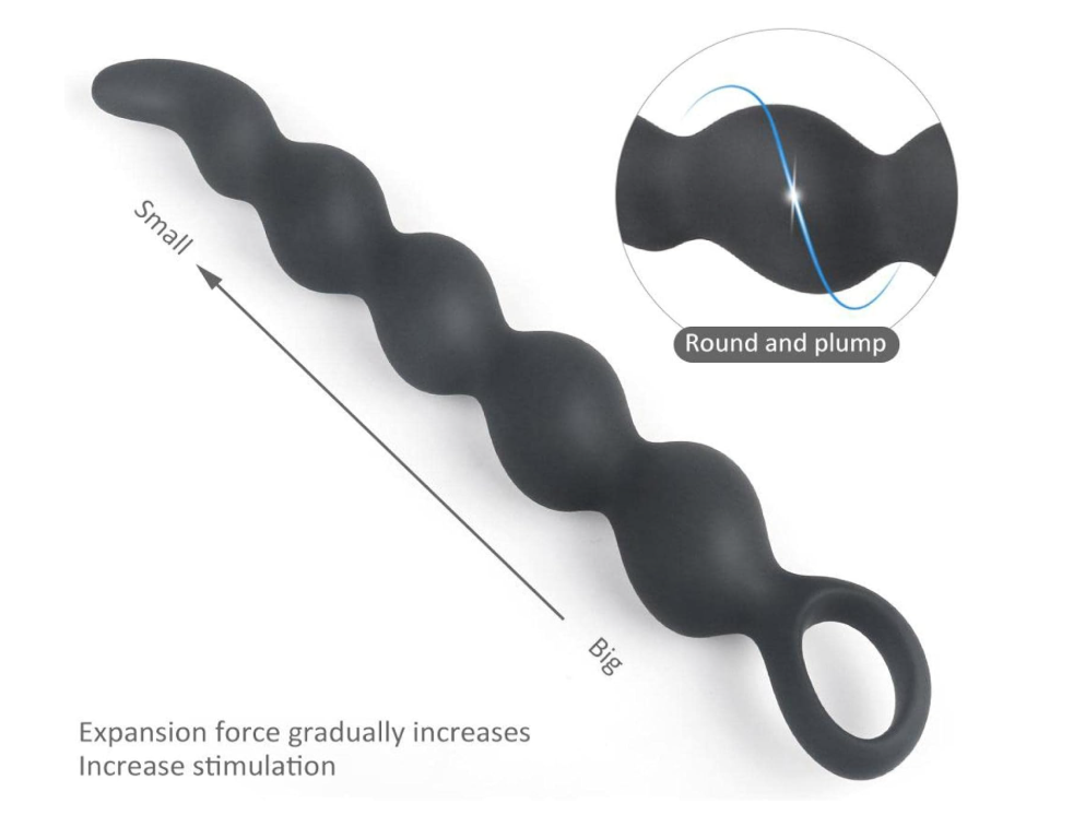 Plug anal long et progressif en silicone