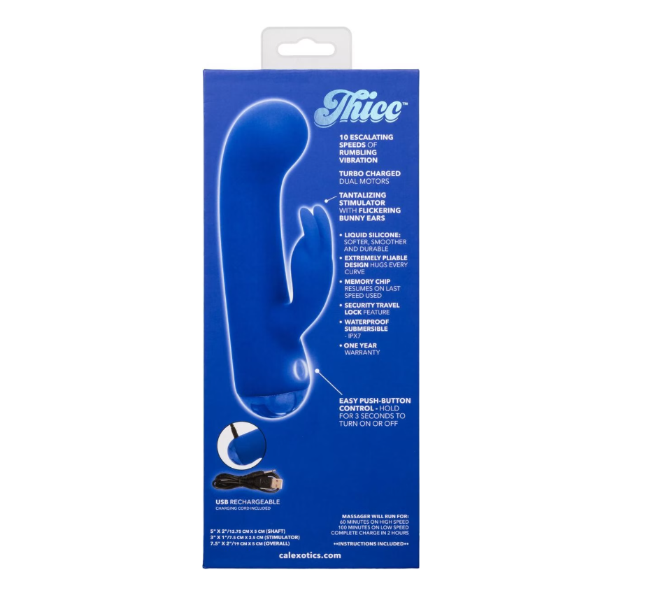 Thicc, vibromasseur rabbit en silicone épais et moelleux