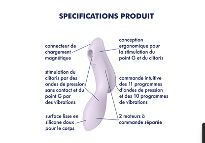 Curvy Trinity 2, air pulse vibrator