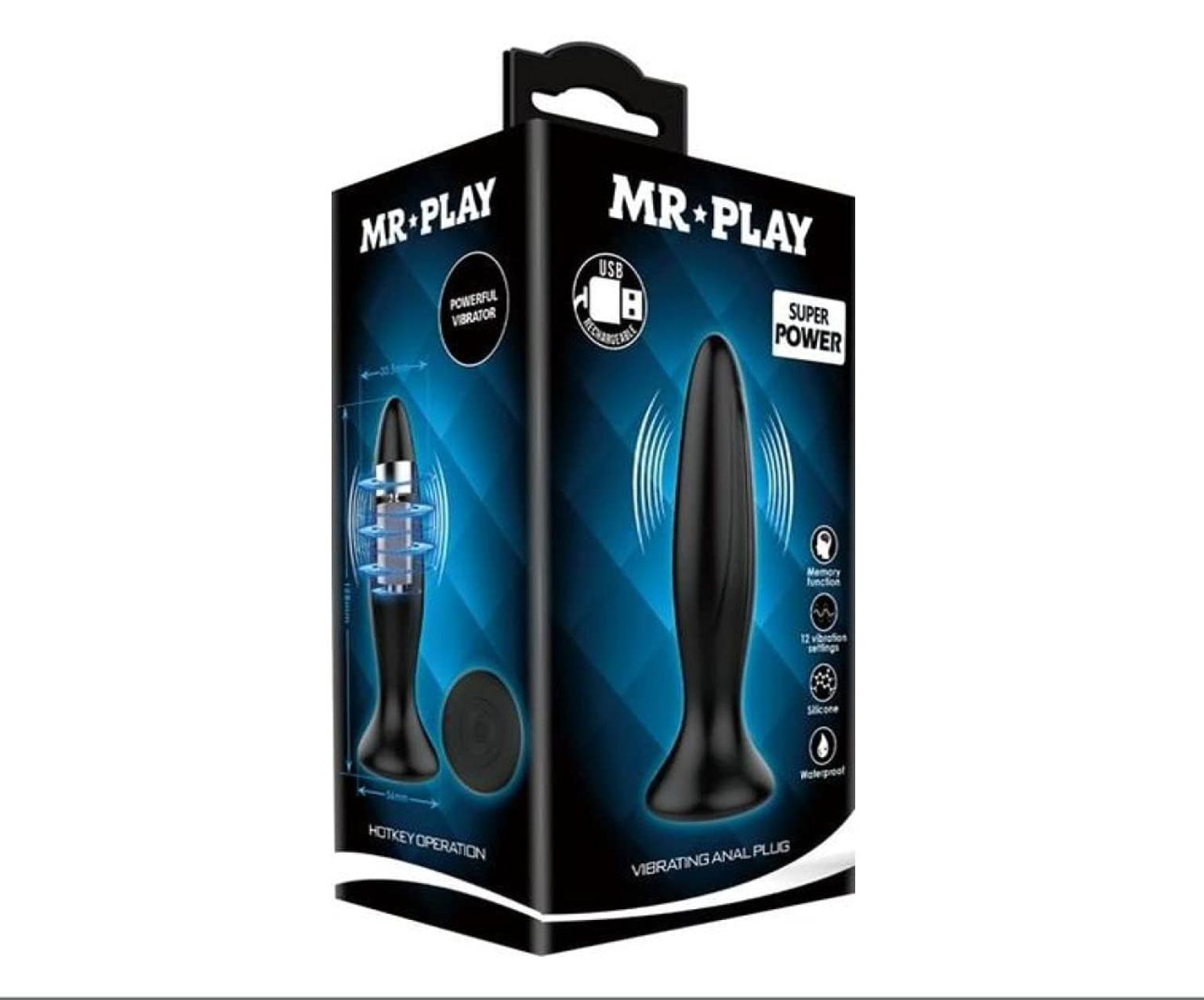 Plug Anal Vibrant Mr Play - Sans télécommande