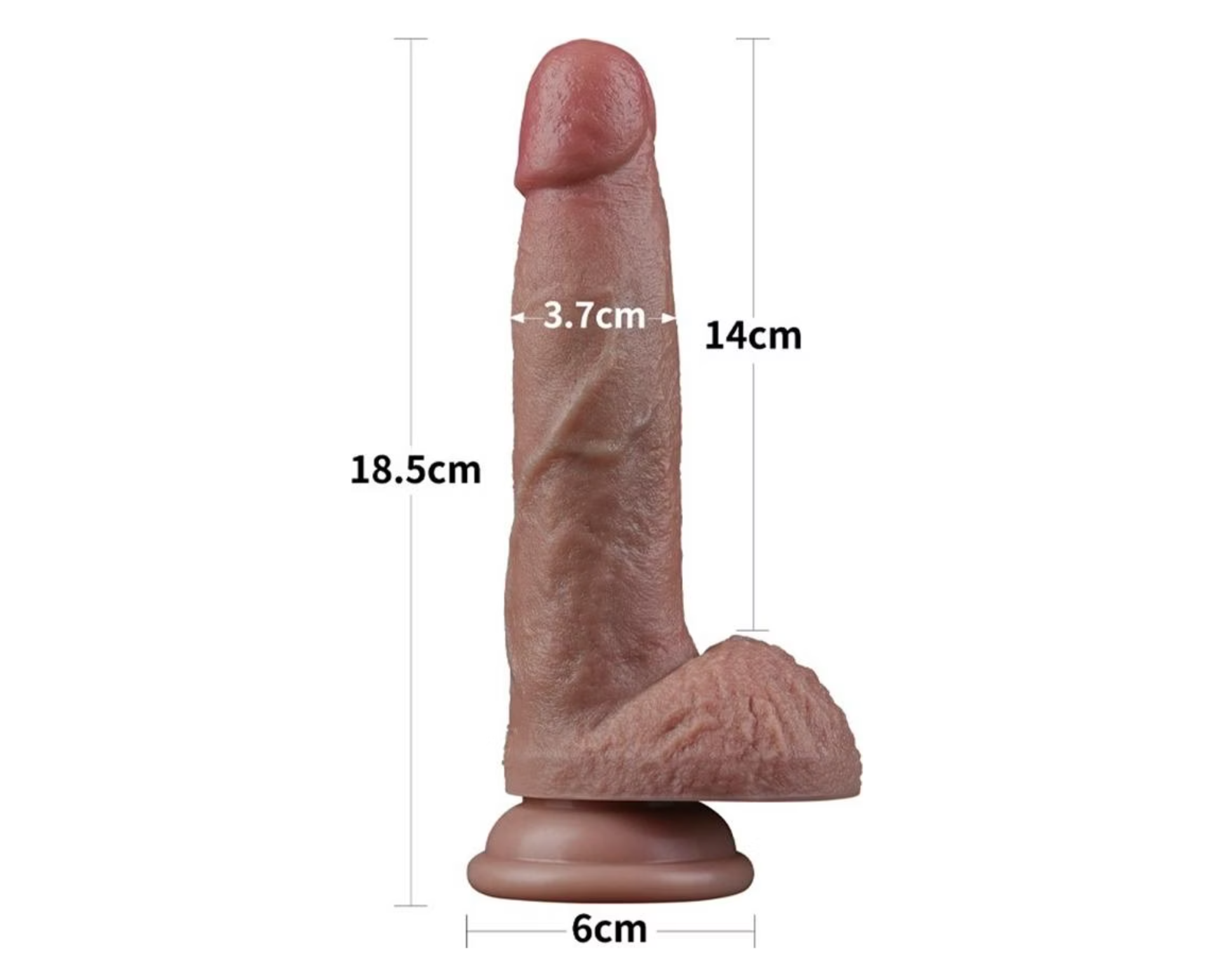 Godemichet réaliste 18 cm par Lovetoy