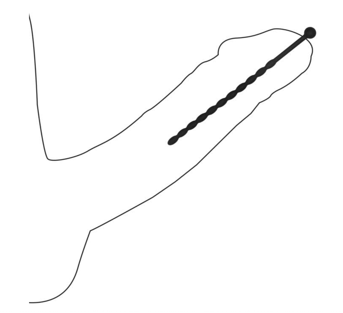 Sondes urétrales en silicone, beginner set de Ouch!