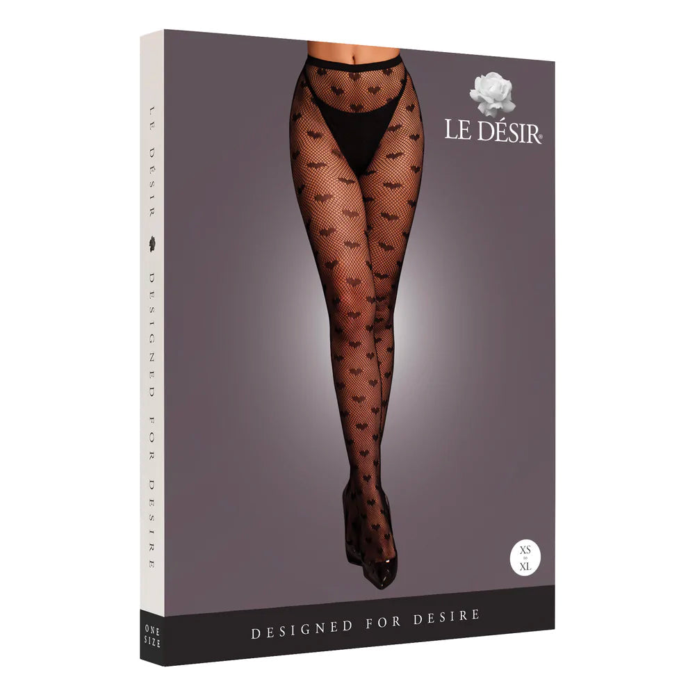Collants motif coeur