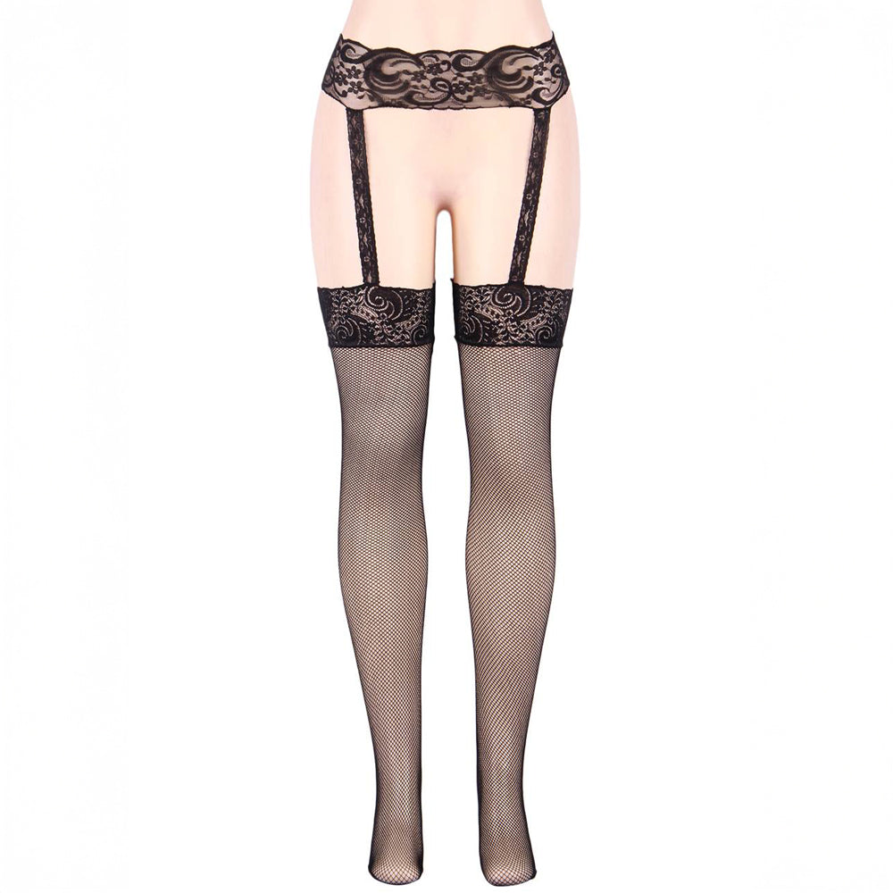 Collants porte-jarretelles résille Aria OhYeah