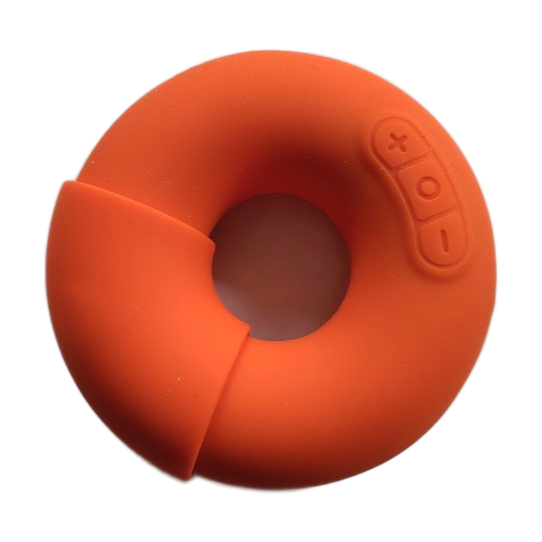 Donut vibrant en silicone doux