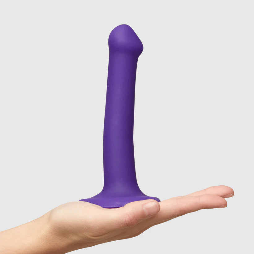 Dildo semi réaliste ventouse, compatible harnais