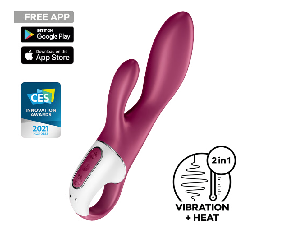 Vibro rabbit chauffant Heated Affair Connect App