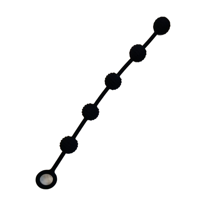 Chaine anal à rayures 5 boules