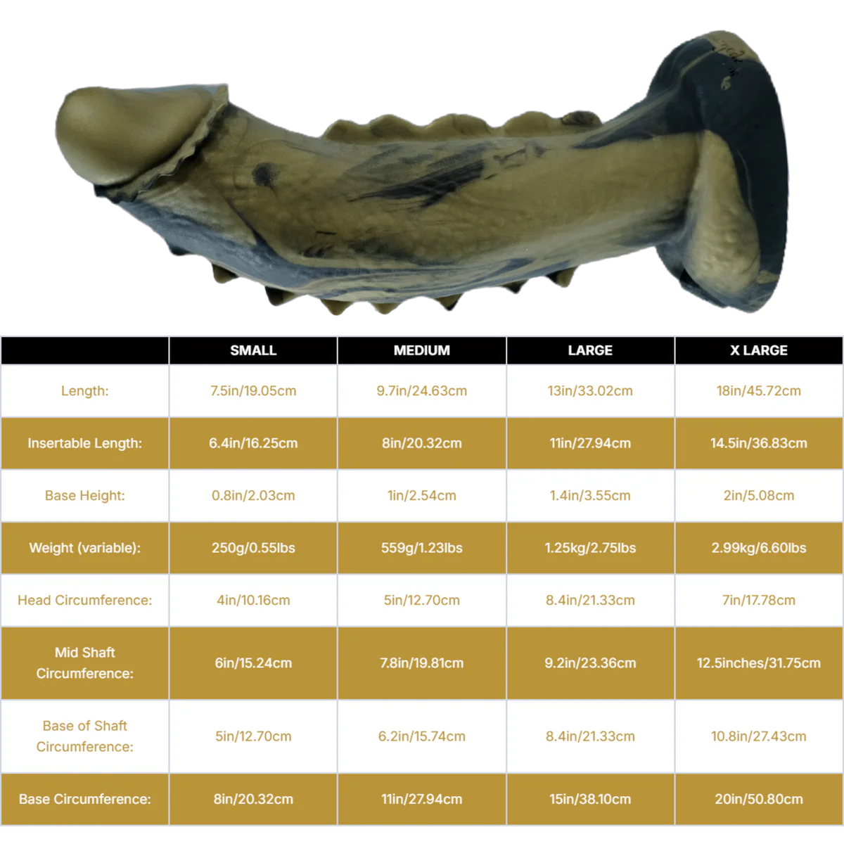 Godzillaz, gode fantasy en silicone Premium