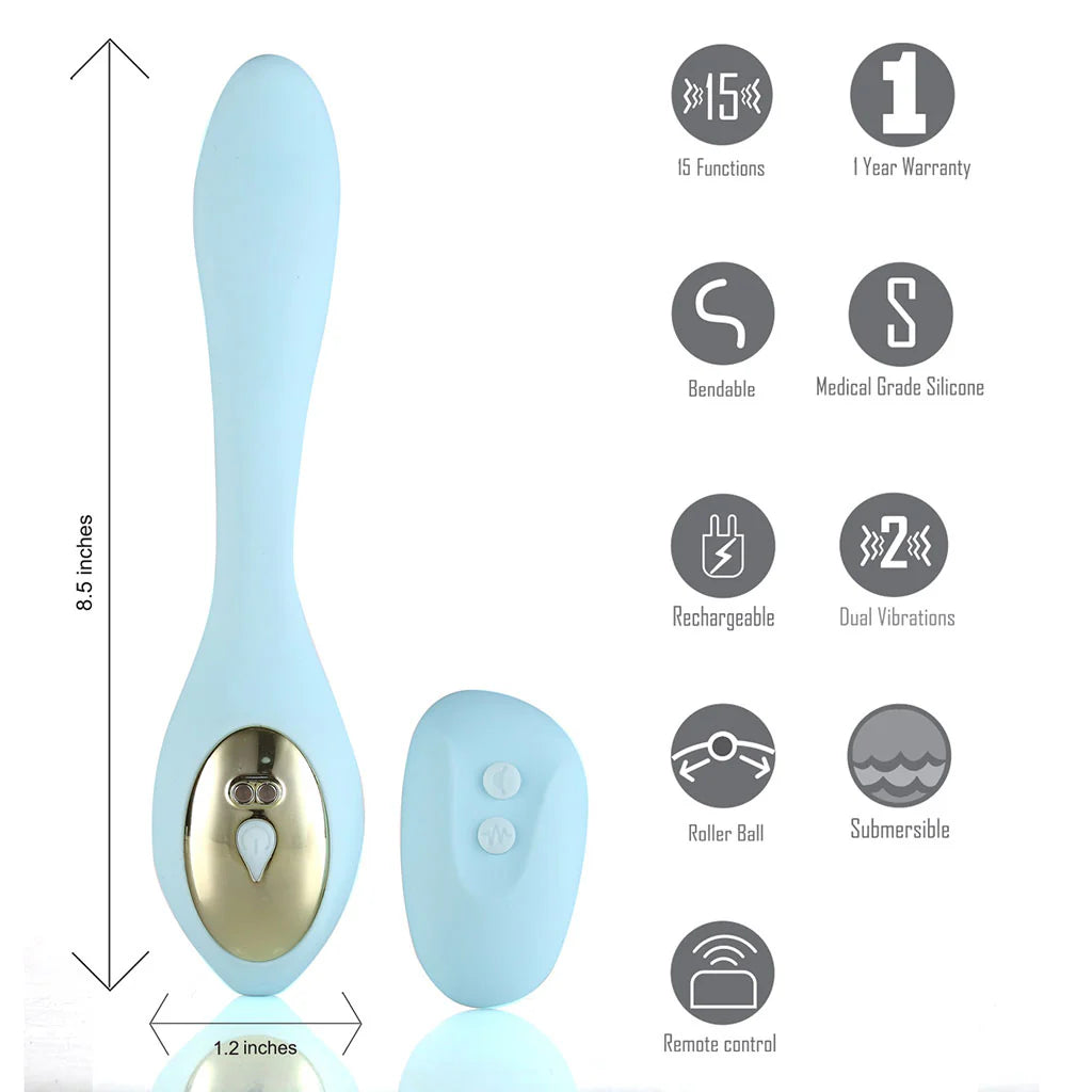 Harmonie, vibromasseur pliant télécommandé