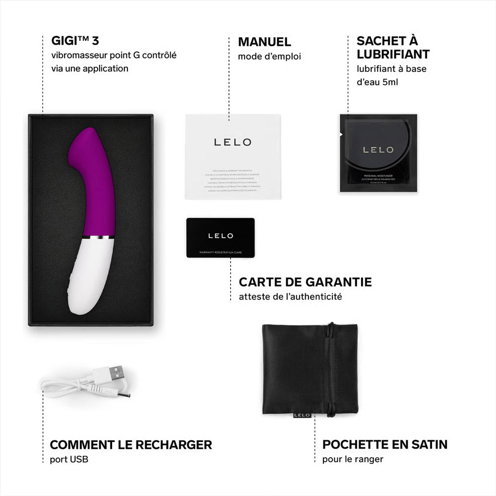 Vibro point G connecté Gigi 3 de Lelo