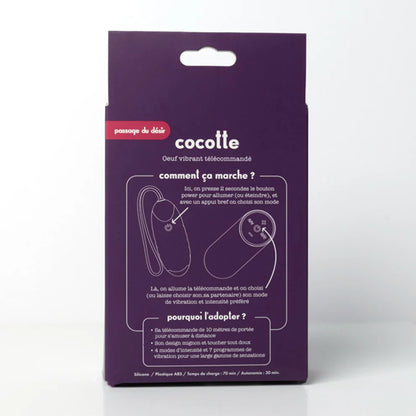Cocotte, œuf vibrant télécommandé