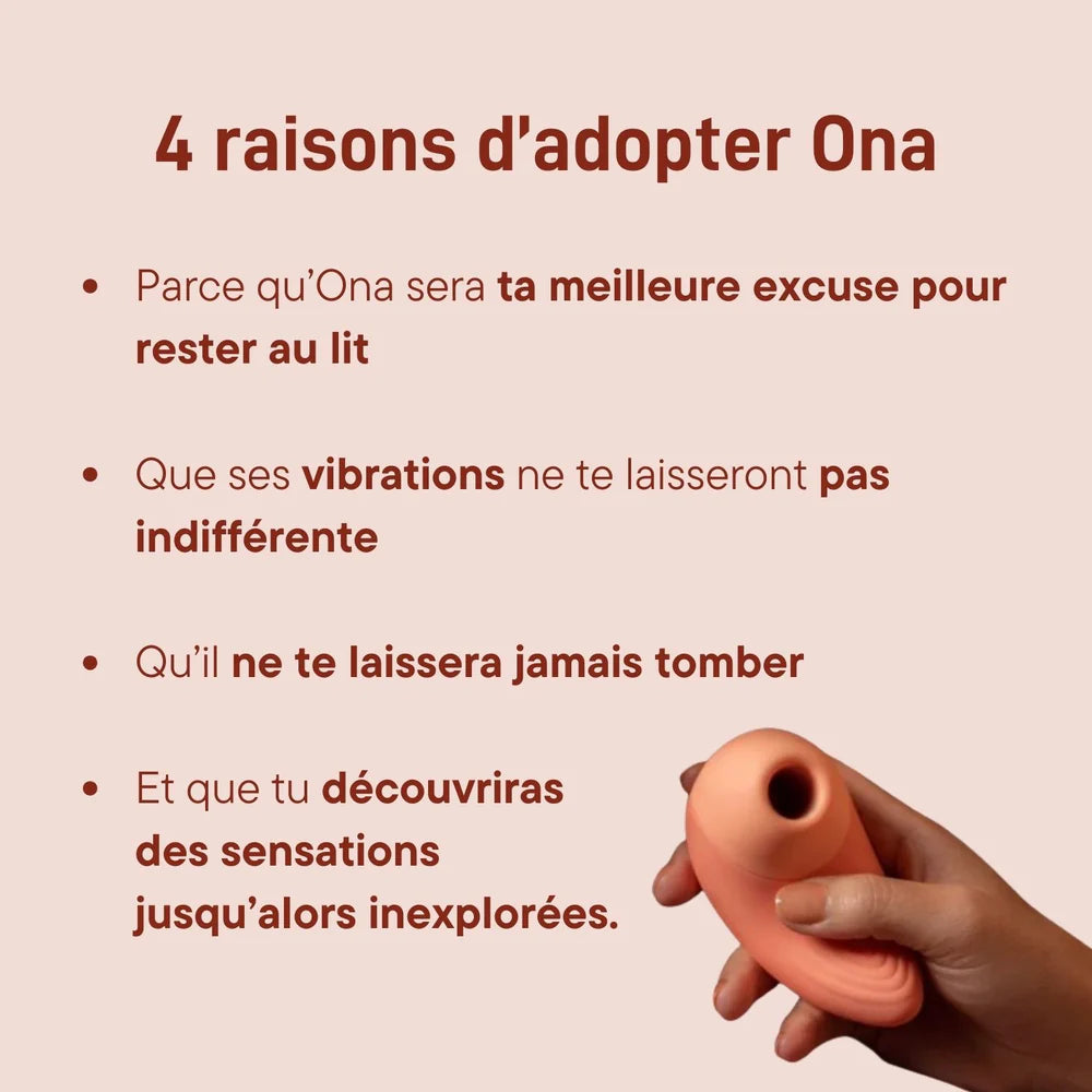Ona, Sextoy stimulateur clitoridien air pulsée et vibrations