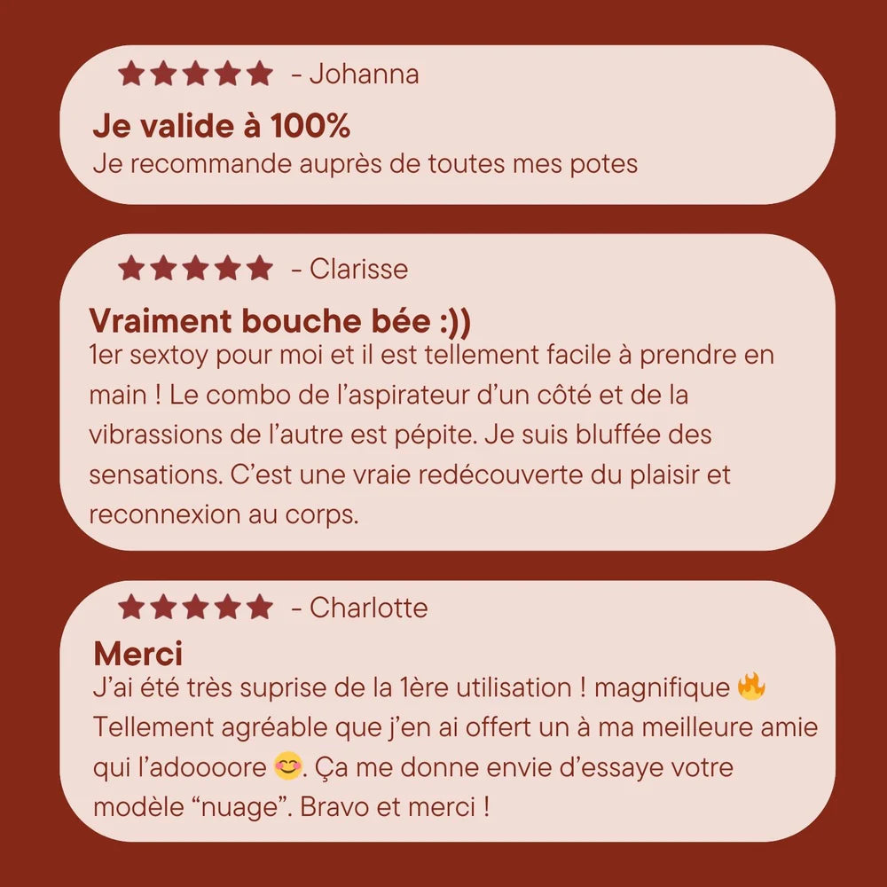 Ona, Sextoy stimulateur clitoridien air pulsée et vibrations