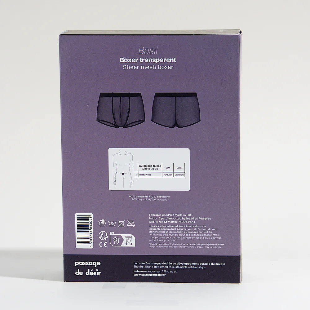 Basil, le boxer transparent