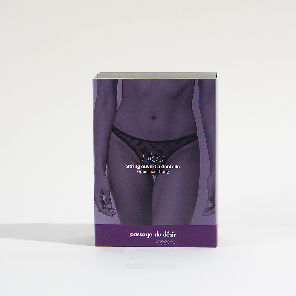 String ouvert à dentelle Lilou