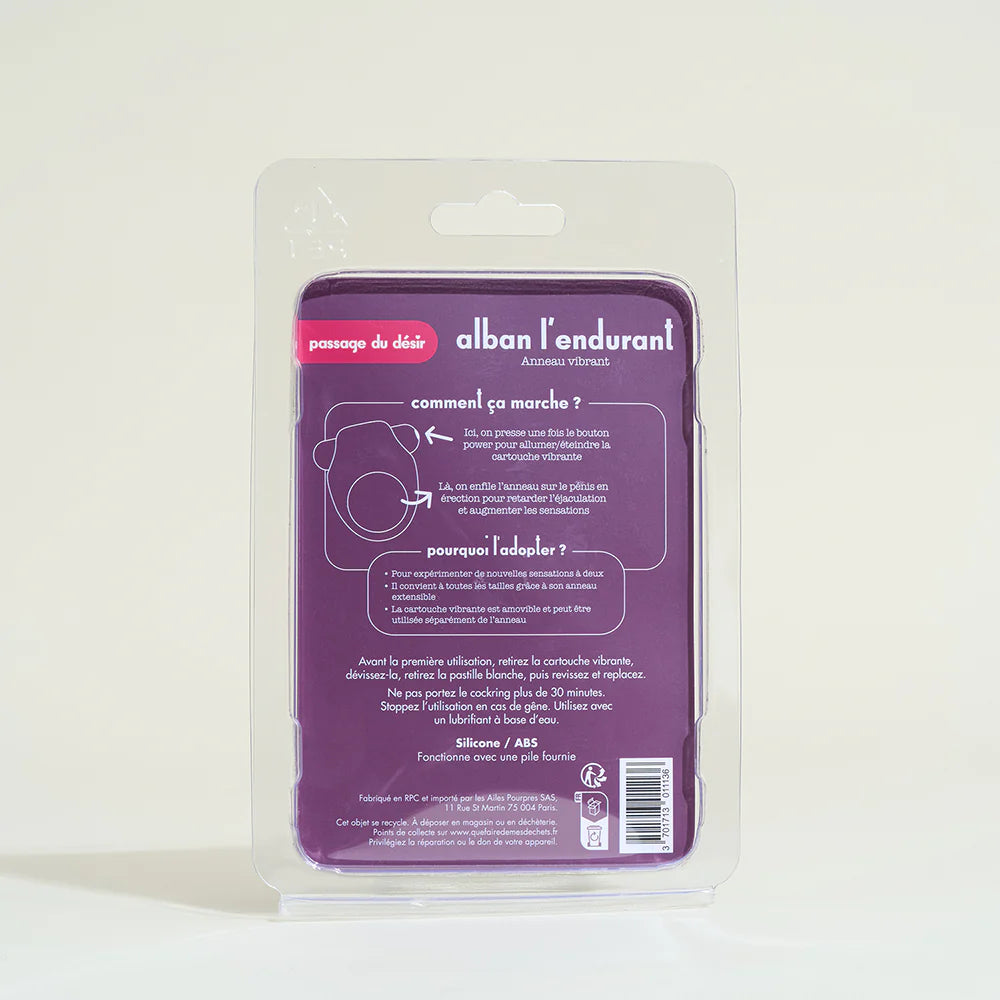 Cockring vibrant Alban l'endurant
