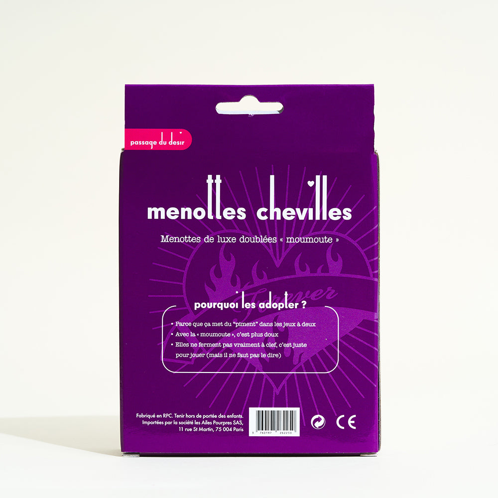 Menotte chevilles fourrure