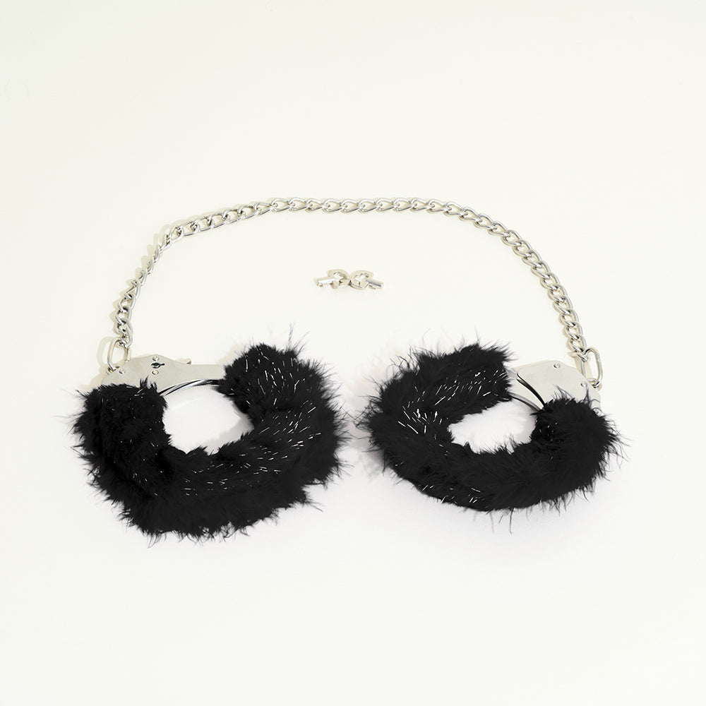 Menotte chevilles fourrure
