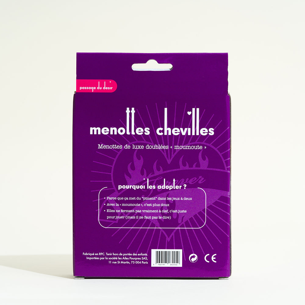 Menotte chevilles fourrure