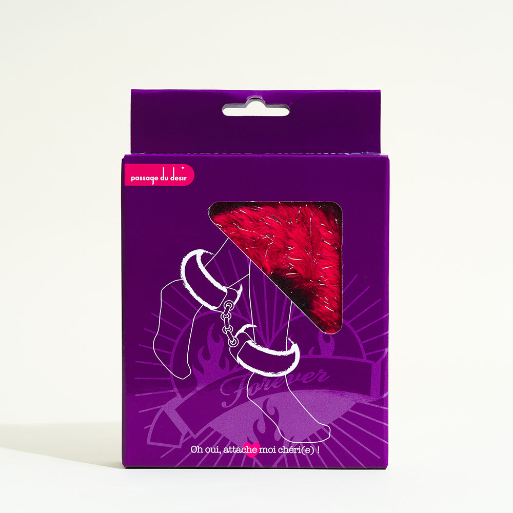 Menotte chevilles fourrure