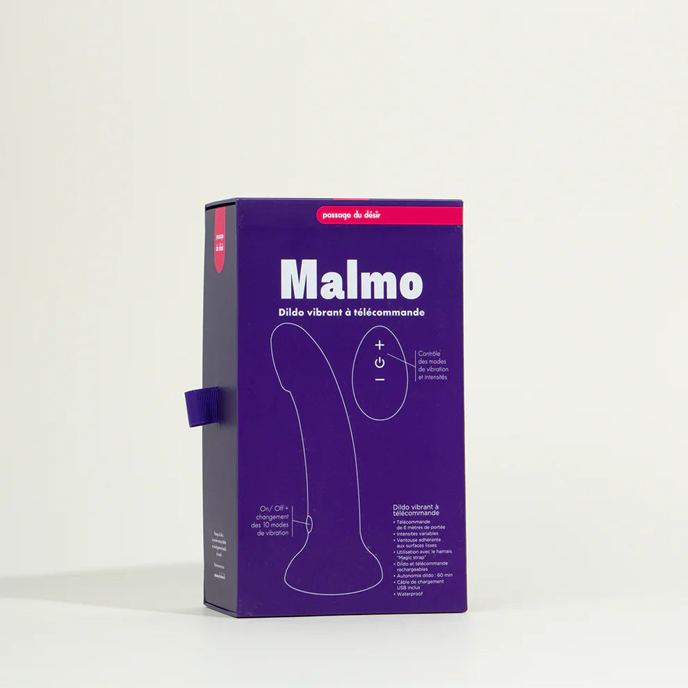 Malmo, gode ventouse vibrant avec télécommande