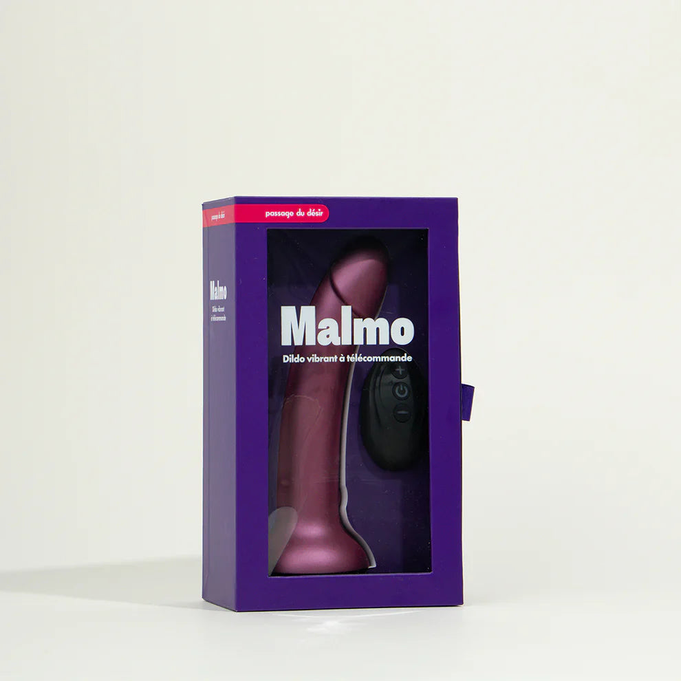 Malmo, gode ventouse vibrant avec télécommande