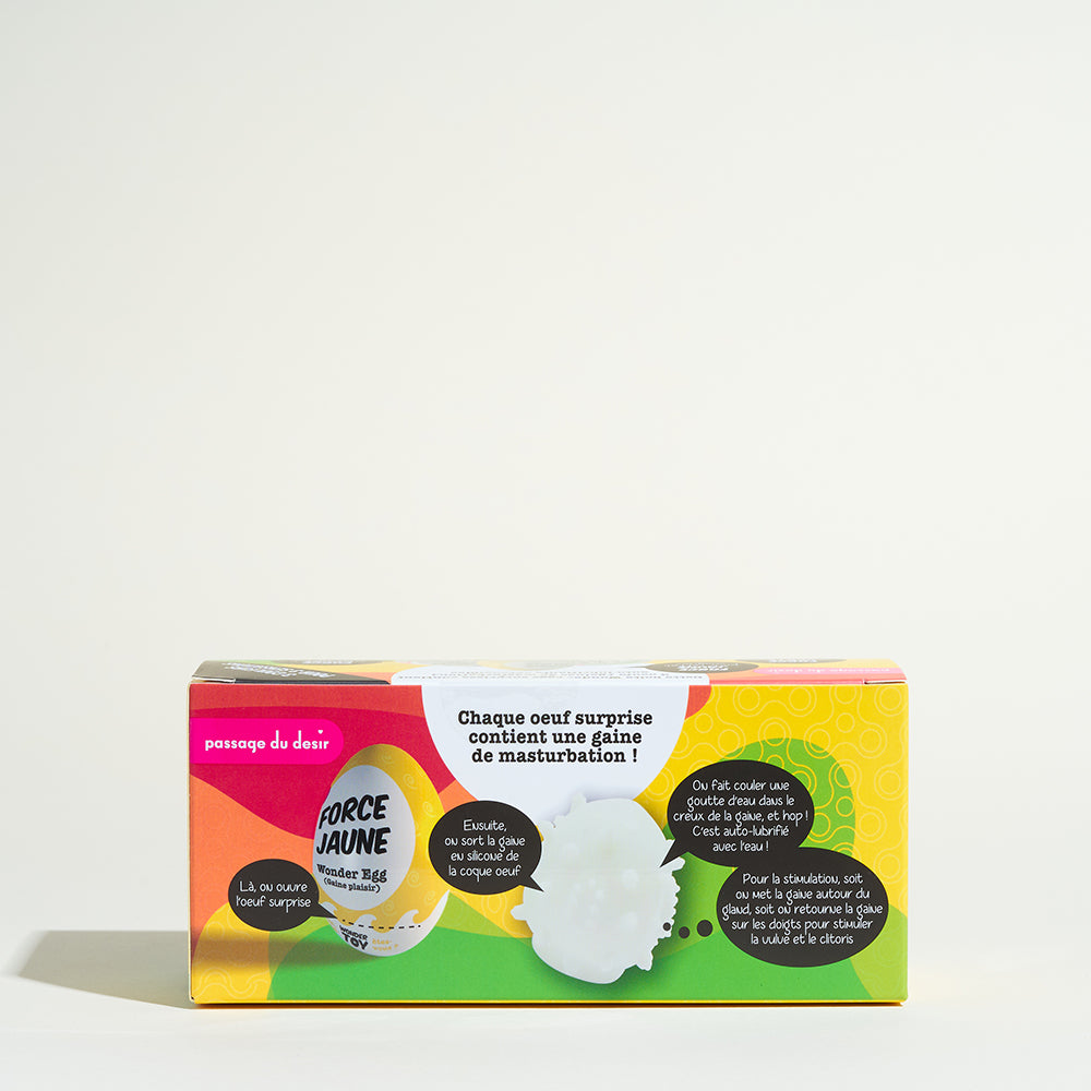 Boîte de 3 Œufs de masturbation surprise Wonder Eggs