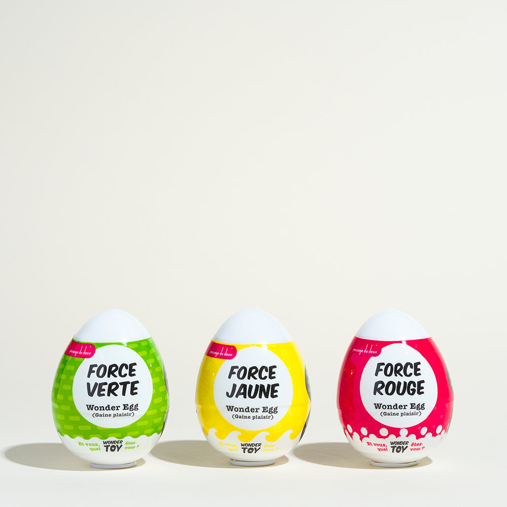 Boîte de 3 Œufs de masturbation surprise Wonder Eggs